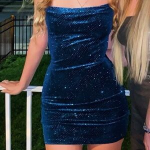 Blue Sparkly Dress